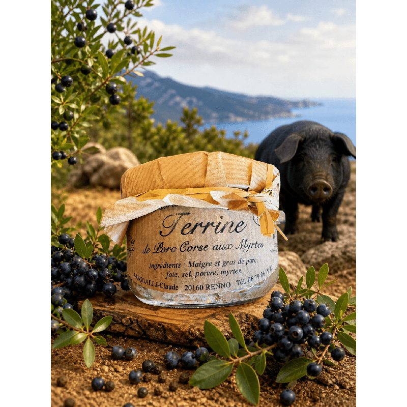 Terrine de porc corse aux baies de myrte 190g 🫐🐗