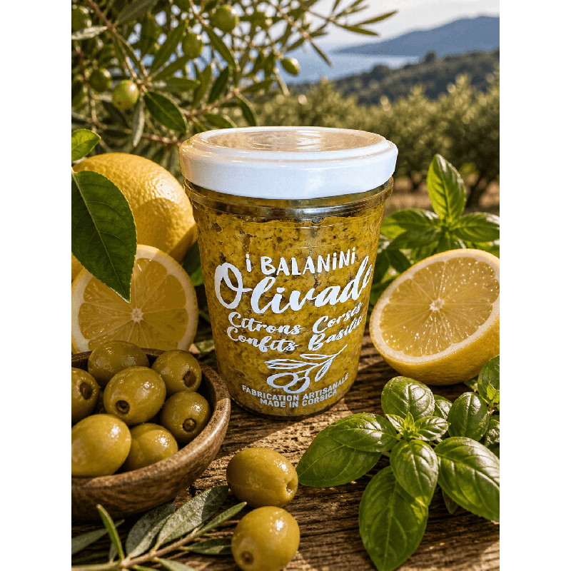 Olivade citrons corses confits, basilic 🍋🌱