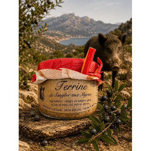 Terrine de sanglier aux baies de myrte 190g 🫐🐗